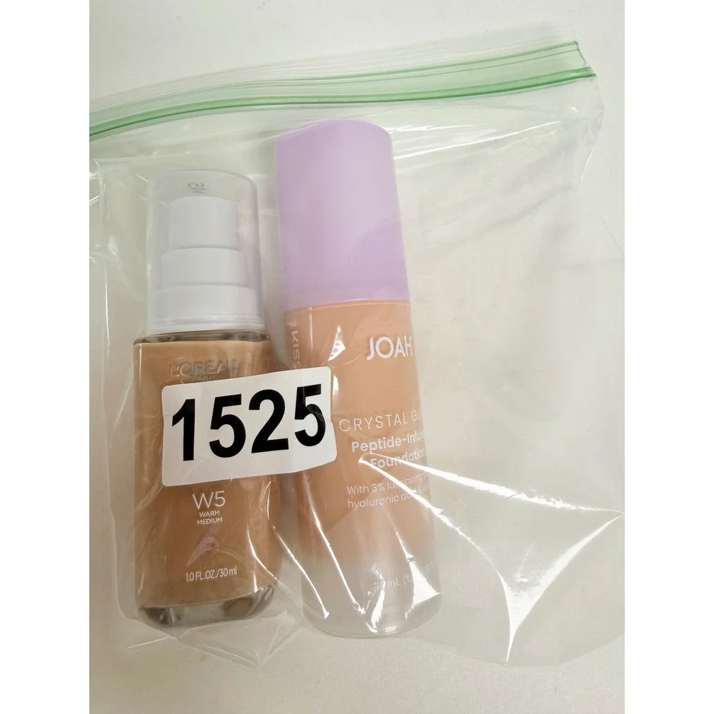 L'Oreal True Match W5 JOAH Crystal Glow FC050 Peptide Foundation Bundle New